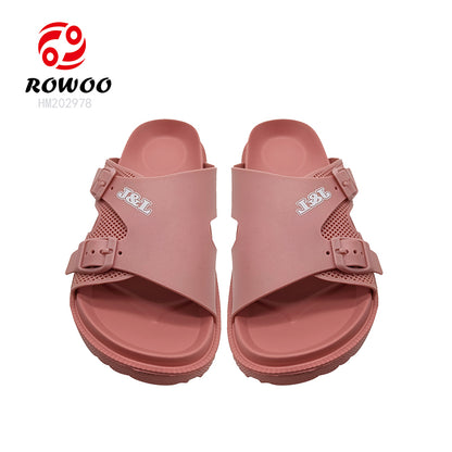 Men Women Double Breasted Sandals Thick Bottom EVA Slide Slippers