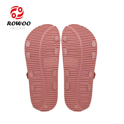 Men Women Double Breasted Sandals Thick Bottom EVA Slide Slippers