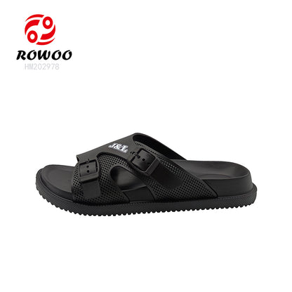 Men Women Double Breasted Sandals Thick Bottom EVA Slide Slippers