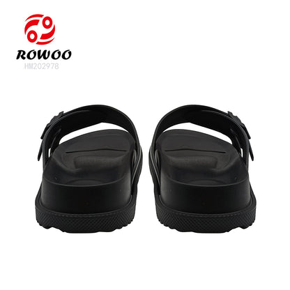 Men Women Double Breasted Sandals Thick Bottom EVA Slide Slippers