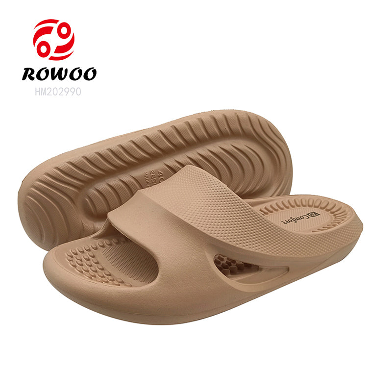 Men's and Women's Open Toe Massage Foam Bathroom Slippers