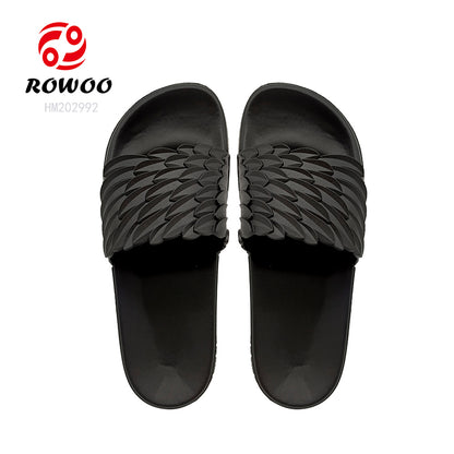 New Design Wing Slippers Men Outdoor Casual Slides Shoes EVA Sole Customized Footwear