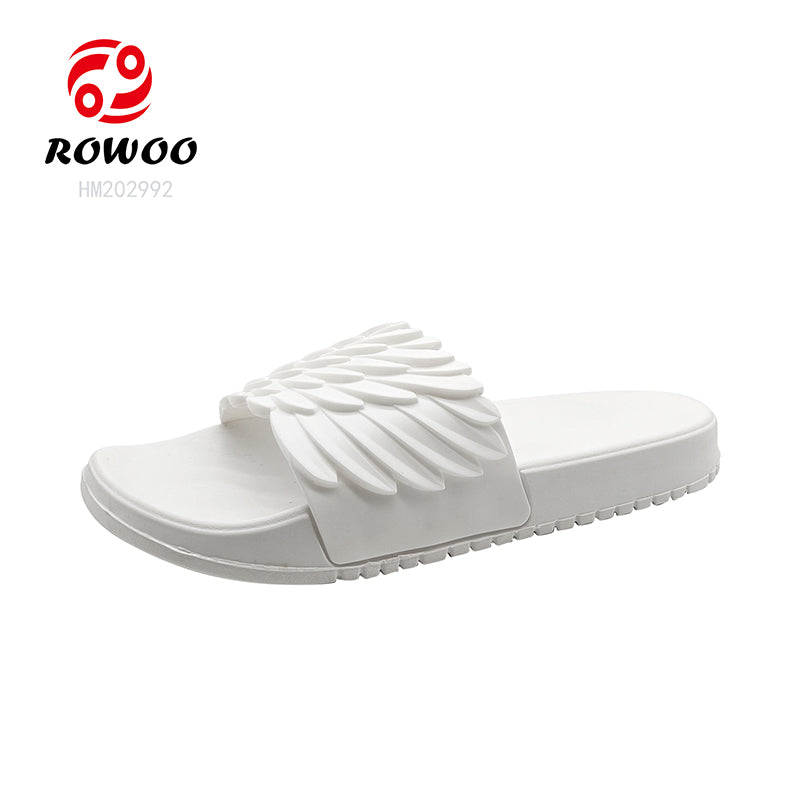 New Design Wing Slippers Men Outdoor Casual Slides Shoes EVA Sole Customized Footwear