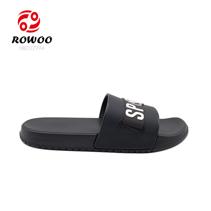 Wholesales Super Soft PU Slides Sandals Logo Footwear Cool Slipper Customized Logo