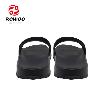 Wholesales Super Soft PU Slides Sandals Logo Footwear Cool Slipper Customized Logo