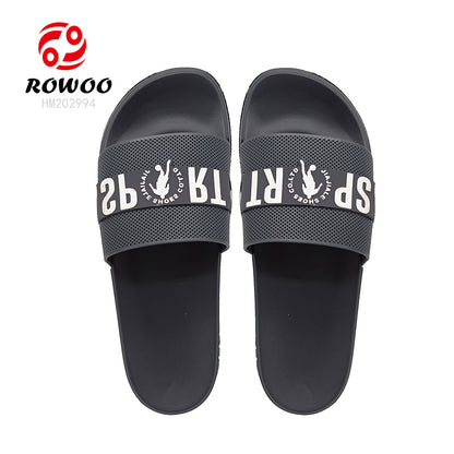 Wholesales Super Soft PU Slides Sandals Logo Footwear Cool Slipper Customized Logo