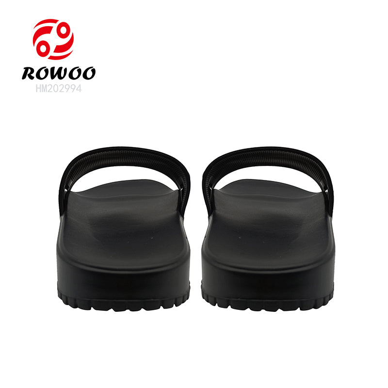 Wholesales Super Soft PU Slides Sandals Logo Footwear Cool Slipper Customized Logo