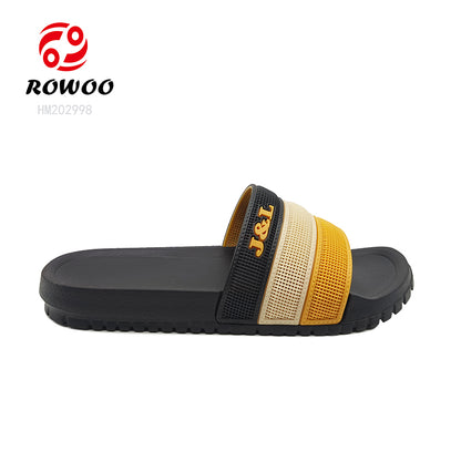 Wholesale custom logo flip flops hotel slippers slides footwear bathroom slide men women