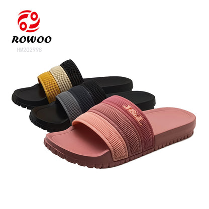 Wholesale custom logo flip flops hotel slippers slides footwear bathroom slide men women