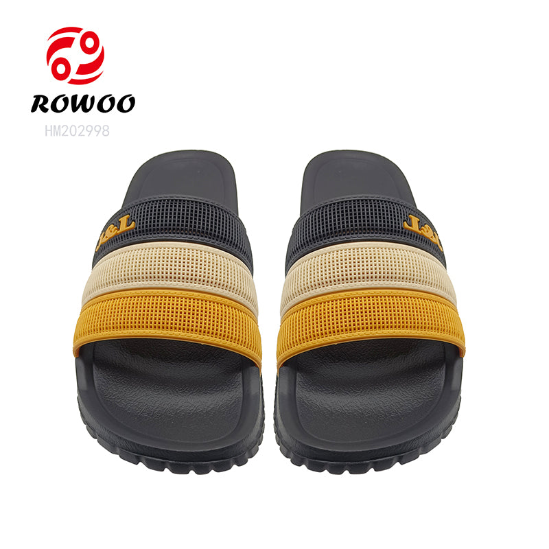 Wholesale custom logo flip flops hotel slippers slides footwear bathroom slide men women