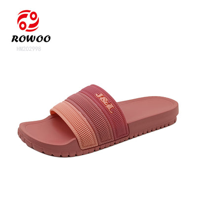 Wholesale custom logo flip flops hotel slippers slides footwear bathroom slide men women