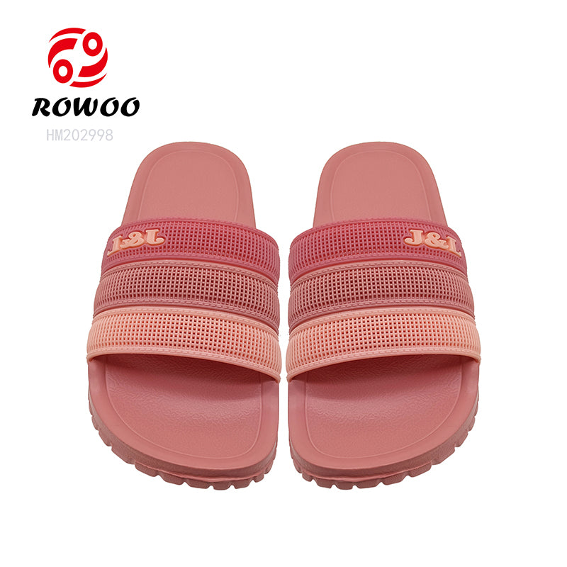 Wholesale custom logo flip flops hotel slippers slides footwear bathroom slide men women