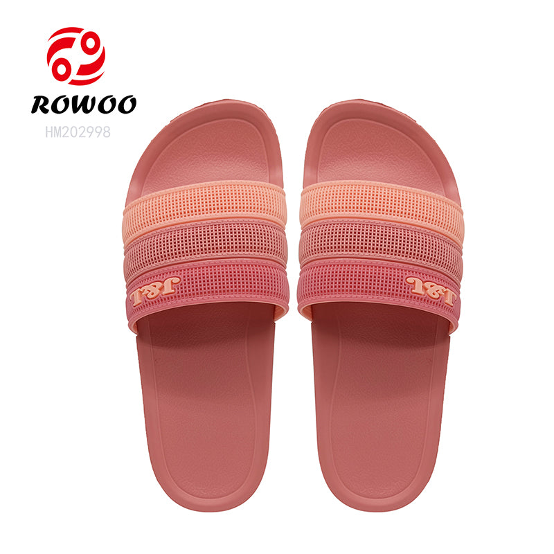 Wholesale custom logo flip flops hotel slippers slides footwear bathroom slide men women