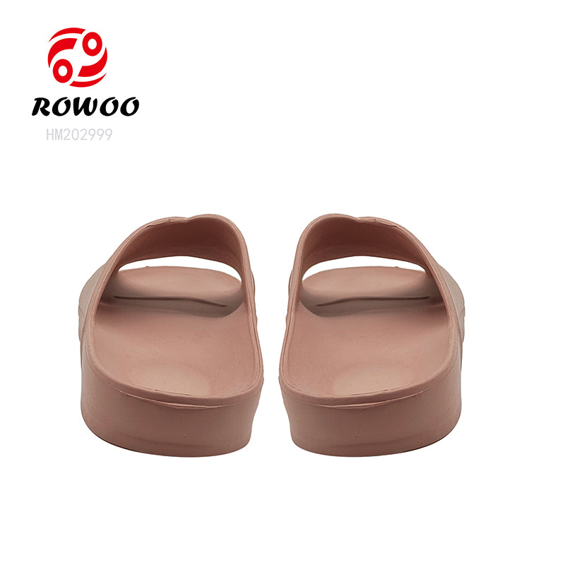 Wholesale EVA Injection Shoes Men Women Bathroom Slide Slippers