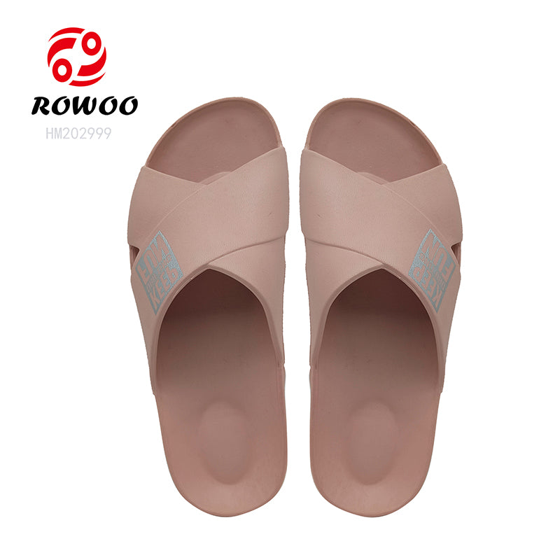 Wholesale EVA Injection Shoes Men Women Bathroom Slide Slippers