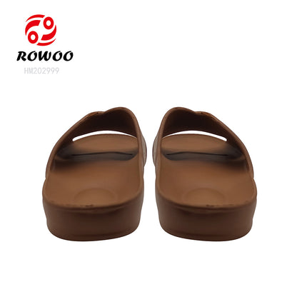 Wholesale EVA Injection Shoes Men Women Bathroom Slide Slippers