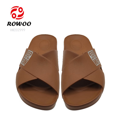 Wholesale EVA Injection Shoes Men Women Bathroom Slide Slippers