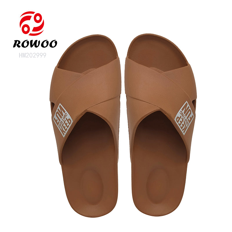 Wholesale EVA Injection Shoes Men Women Bathroom Slide Slippers