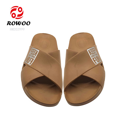 Wholesale EVA Injection Shoes Men Women Bathroom Slide Slippers