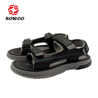 OEM SHOES Rubber Latest Men Sandals Design Flat Sandal Man Walking Custom Blank EVA Ladies Slipper Slides for Men Sandals