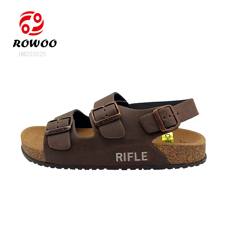 2024 ladies shoes After The Buckle Retro Cork Flat Sandals Men Women