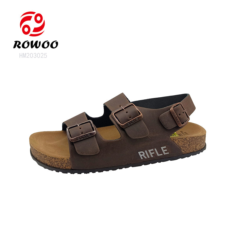 Wholesale Summer Beach Shoes With Metal Buckles Men Sandals Cork Shoes Ladies Outdoor Sandals