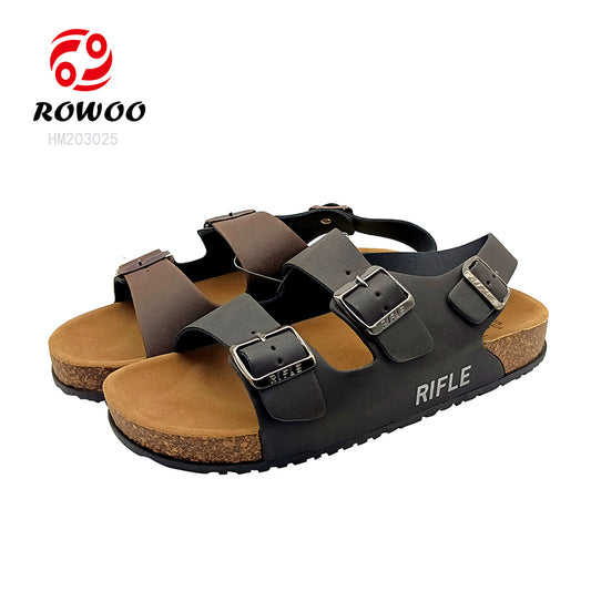 2024 ladies shoes After The Buckle Retro Cork Flat Sandals Men Women