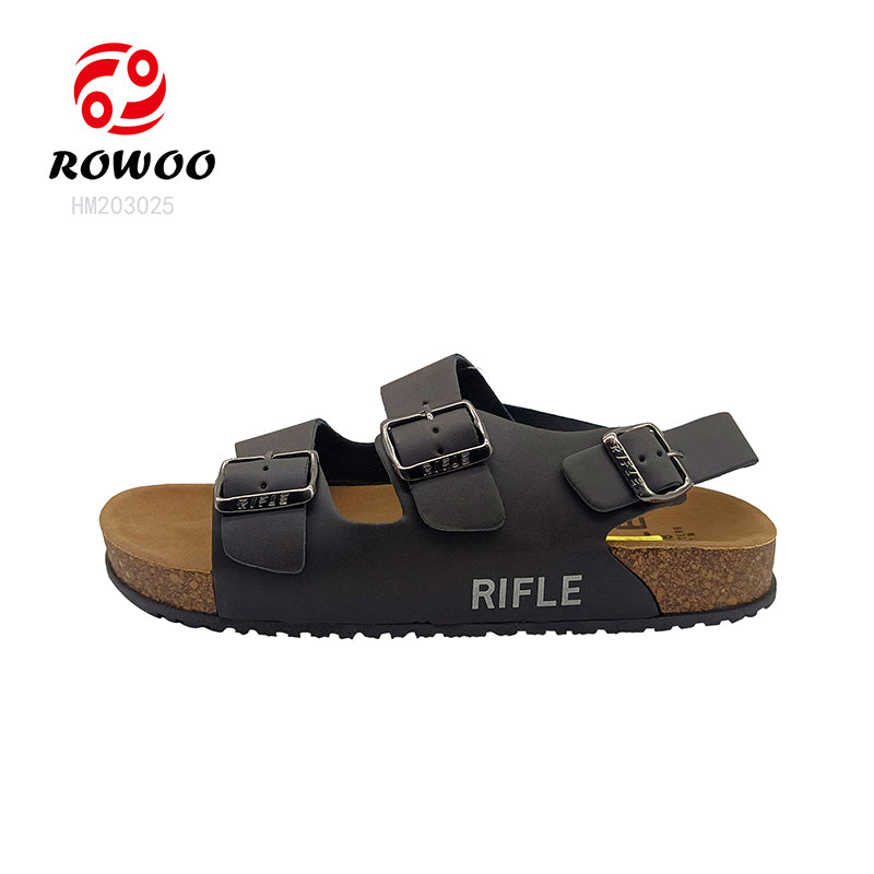 2024 ladies shoes After The Buckle Retro Cork Flat Sandals Men Women