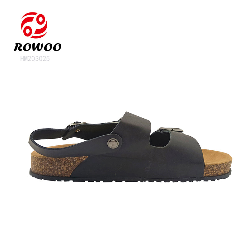 2024 ladies shoes After The Buckle Retro Cork Flat Sandals Men Women