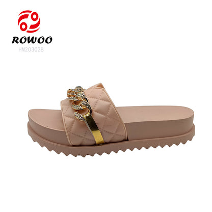 Women's Comfortable EVA Sole Slide Slippers Lightweight PU Insole Fashionable Casual Summer/Winter Sandals Outdoor Use