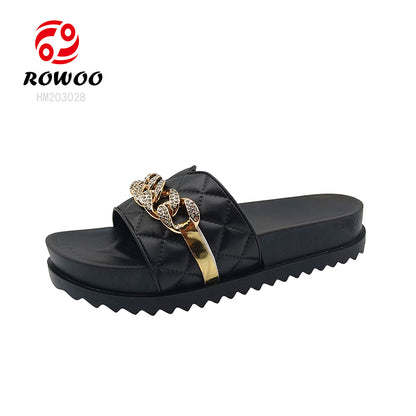 Women's Comfortable EVA Sole Slide Slippers Lightweight PU Insole Fashionable Casual Summer/Winter Sandals Outdoor Use