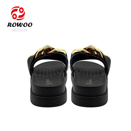 Wholesale Women's Soft Thick Platform bow Slide Slippers