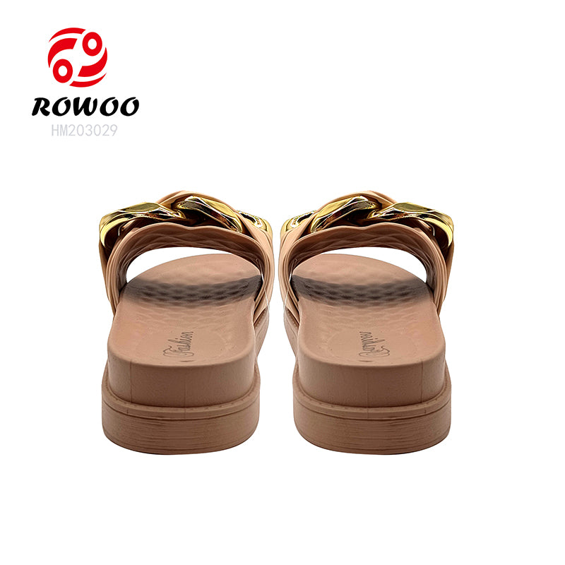 Wholesale Women's Soft Thick Platform bow Slide Slippers