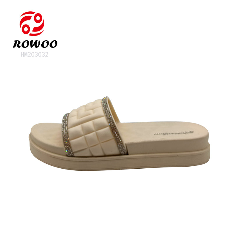 Latest Design customized flat sandals slippers for women