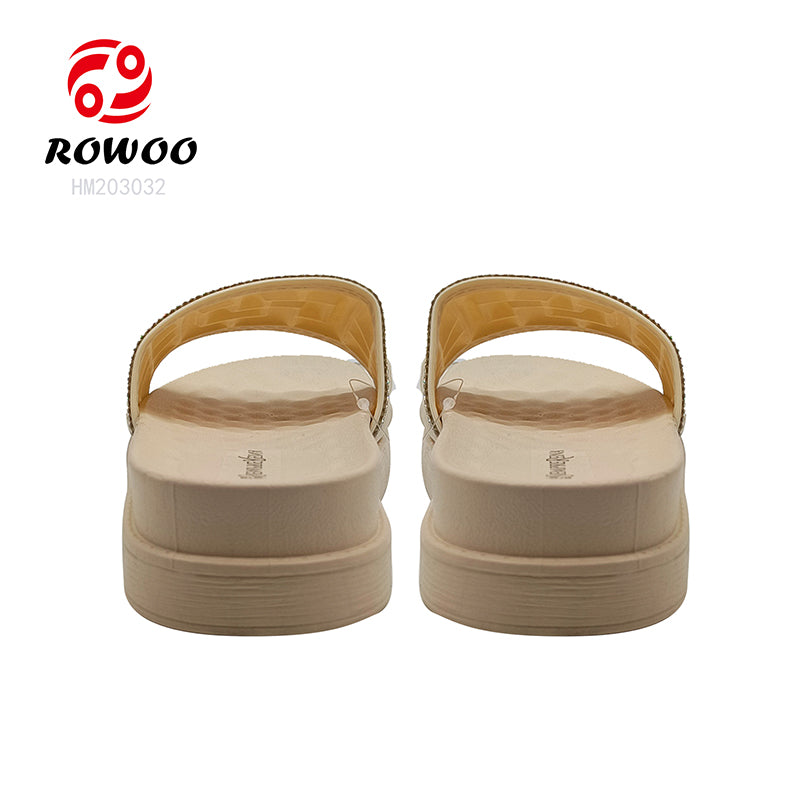 Latest Design customized flat sandals slippers for women