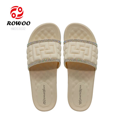 Latest Design customized flat sandals slippers for women