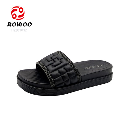 Latest Design customized flat sandals slippers for women