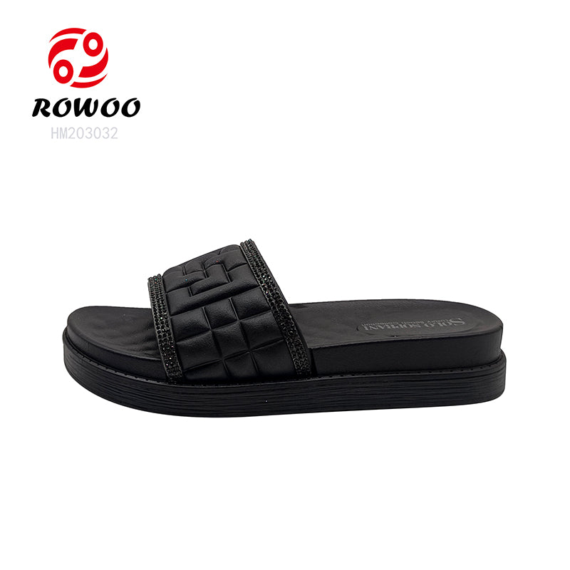 Latest Design customized flat sandals slippers for women