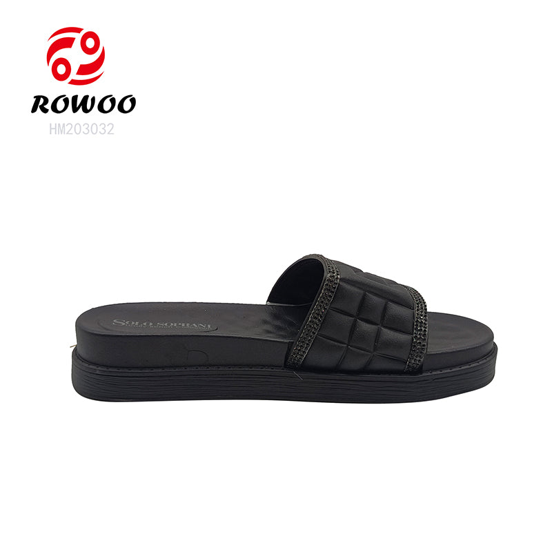 Latest Design customized flat sandals slippers for women