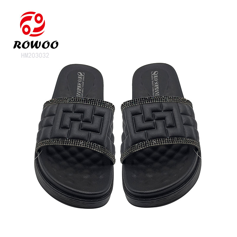 Latest Design customized flat sandals slippers for women