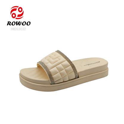 Latest Design customized flat sandals slippers for women