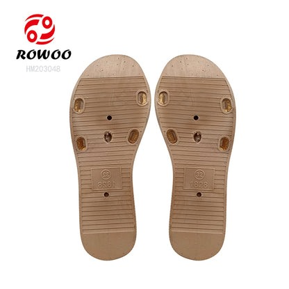 Wholesale Custom Logo Luxury Crystal Sandals Girls' Open-Toe Flat Slide Slippers