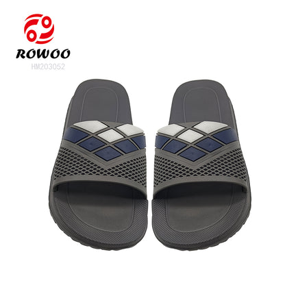 Men's Summer Slide Sandals Open Toe EVA/PU Insole Slippers Outdoor Fashion Slide Sliders with Trendy Style