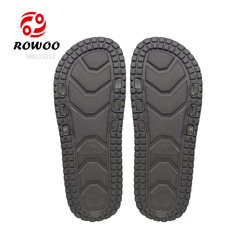 Men's Summer Slide Sandals Open Toe EVA/PU Insole Slippers Outdoor Fashion Slide Sliders with Trendy Style