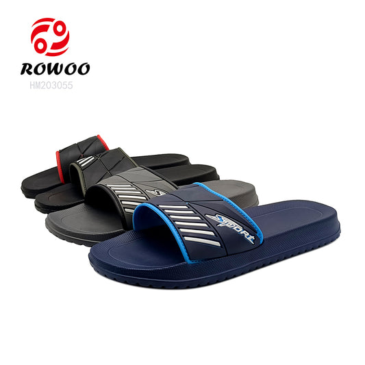 2024 Summer Men's Slide Sandals Open Toe Outdoor Slippers with Fashion Trend Feature