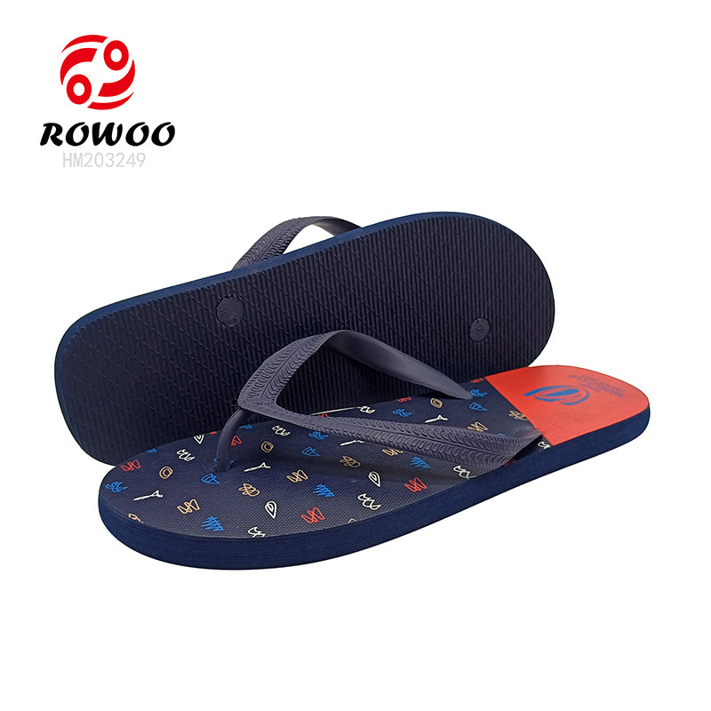 Customized Flip Flops Printing Slippers Rubber Factory Summer Thong Sandals