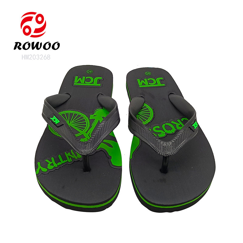 Customizable Men's Summer Beach Slippers Non-Slip EVA Flip Flops