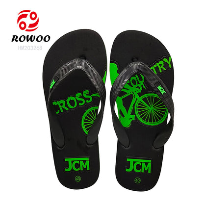 Customizable Men's Summer Beach Slippers Non-Slip EVA Flip Flops