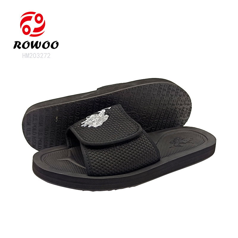 Wholesale Custom Men's EVA Insole Adjustable Slide Sandals