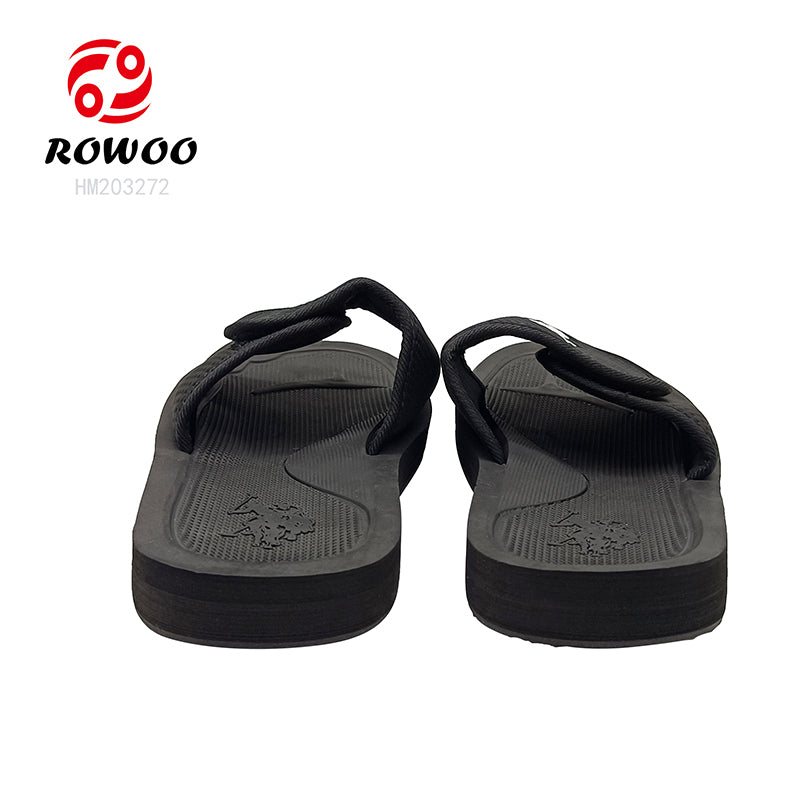 Wholesale Custom Men's EVA Insole Adjustable Slide Sandals